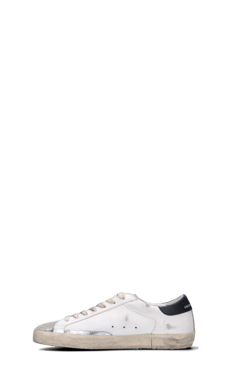 GOLDEN GOOSE - SUPER-STAR SKATE Sneaker uomo bianca e nera in pelle