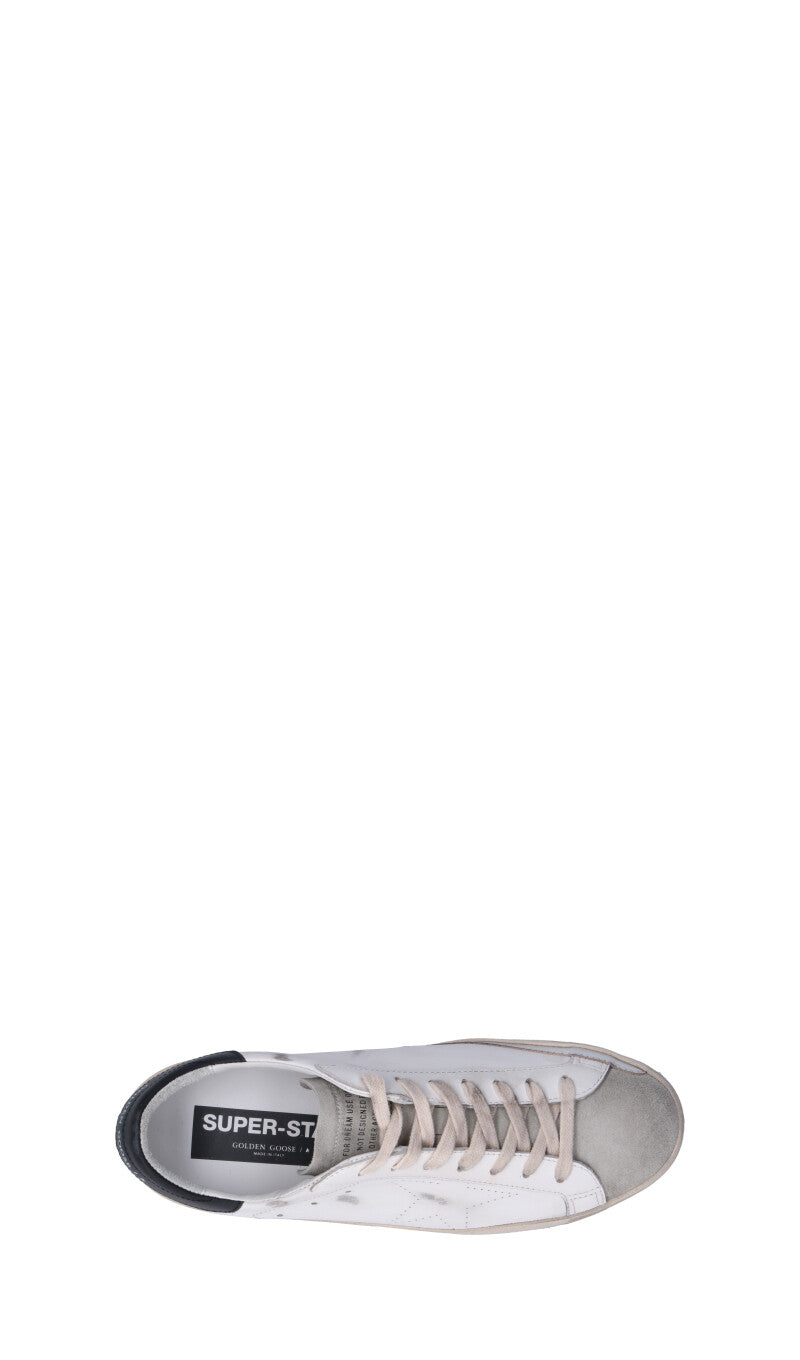 GOLDEN GOOSE - SUPER-STAR SKATE Sneaker uomo bianca e nera in pelle