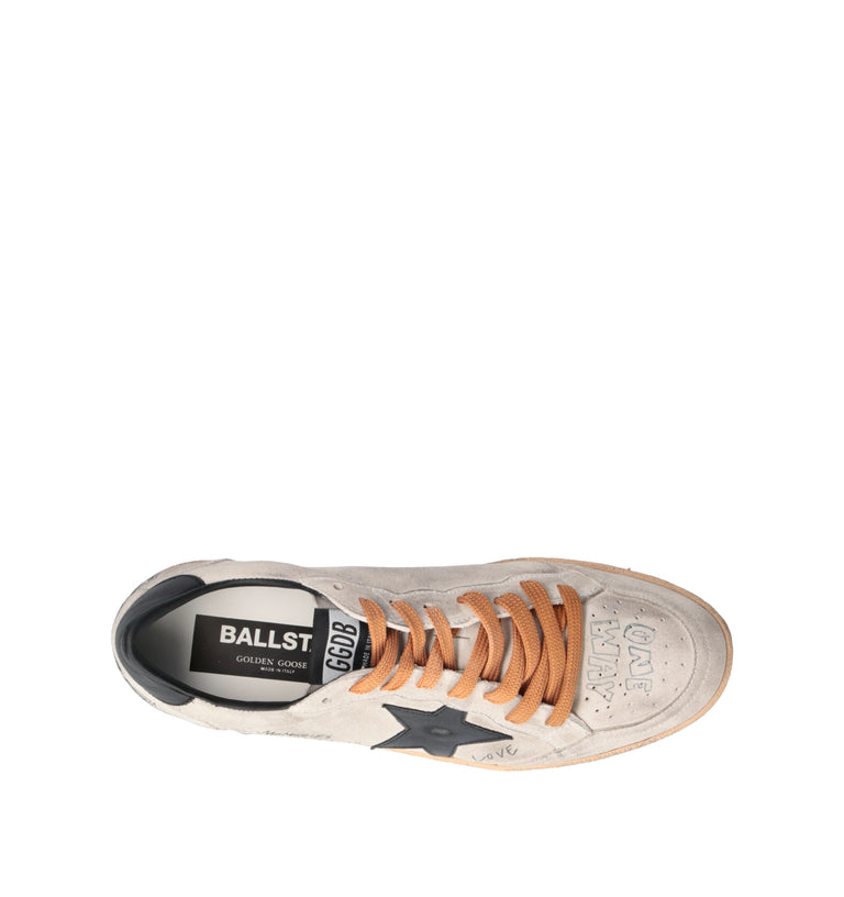 GOLDEN GOOSE BALL STAR Sneaker uomo bianca in pelle