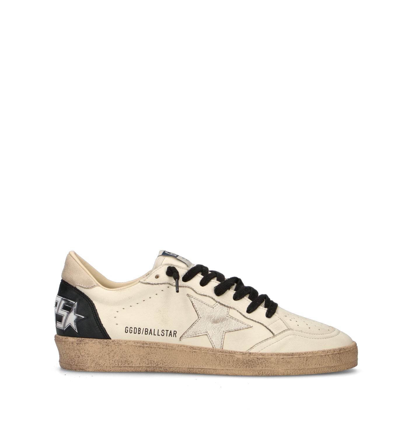 GOLDEN GOOSE BALLSTAR Sneaker uomo bianca in pelle