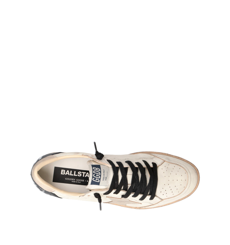 GOLDEN GOOSE BALLSTAR Sneaker uomo bianca in pelle