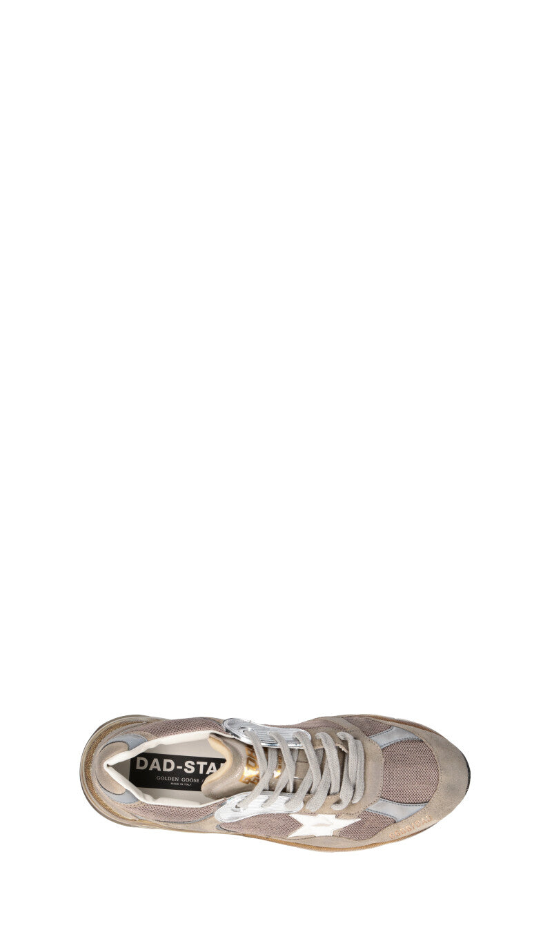 GOLDEN GOOSE Snekaer uomo beige in tessuto e pelle scamosciata