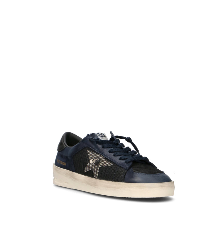 GOLDE GOOSE STAR UNDER THE STAR Sneaker uomo blu in pelle