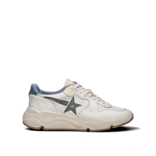 GOLDEN GOOSE - RUNNING SOLE Sneaker uomo bianca in pelle