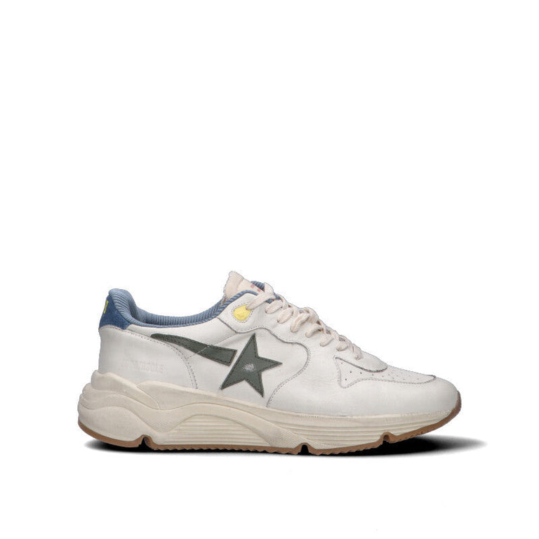 GOLDEN GOOSE - RUNNING SOLE Sneaker uomo bianca in pelle