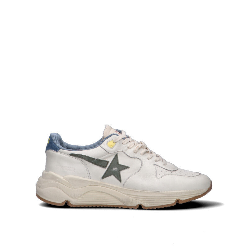 GOLDEN GOOSE - RUNNING SOLE Sneaker uomo bianca in pelle