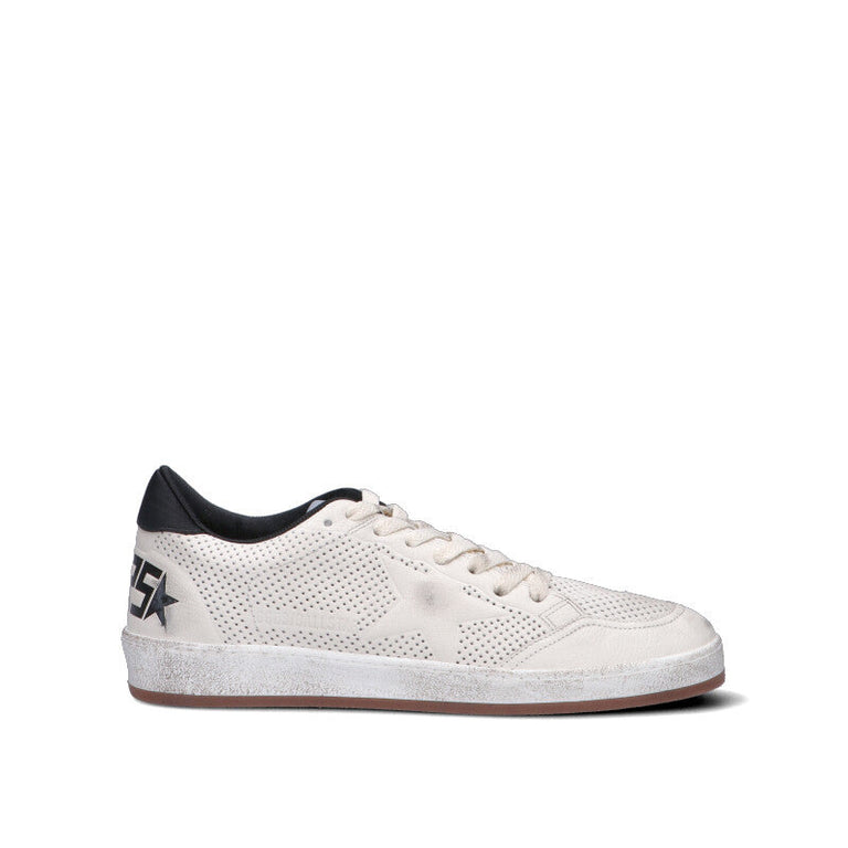 GOLDEN GOOSE - HF BALL STAR Sneaker uomo bianca in pelle