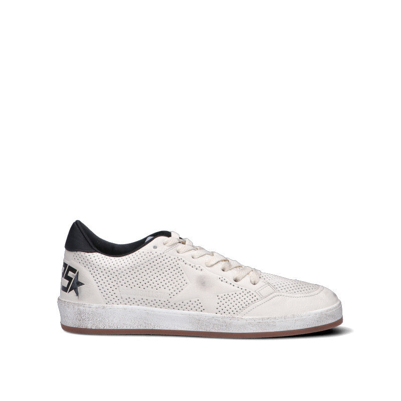 GOLDEN GOOSE - HF BALL STAR Sneaker uomo bianca in pelle