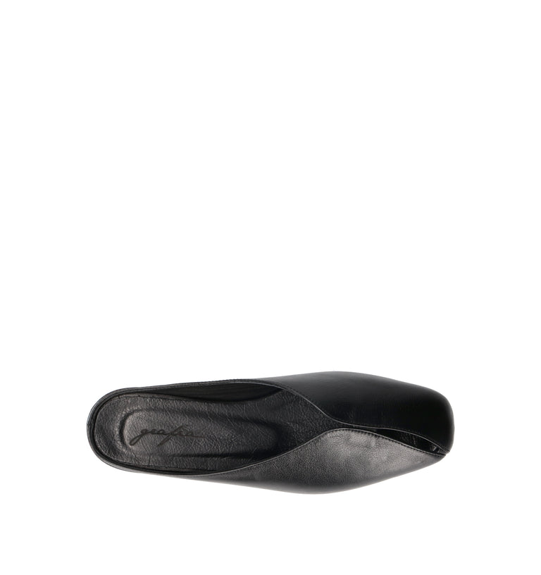 GRAFIA Ciabatta donna nera in pelle