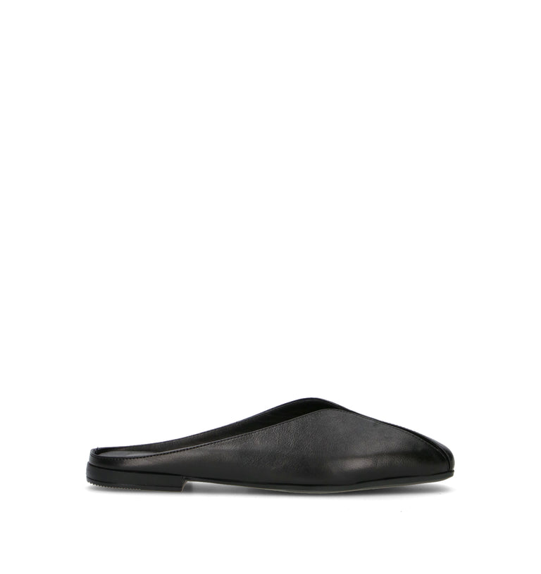 GRAFIA Ciabatta donna nera in pelle