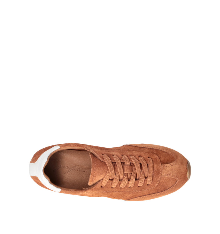 GRAFIA Sneaker donna cognac in suede