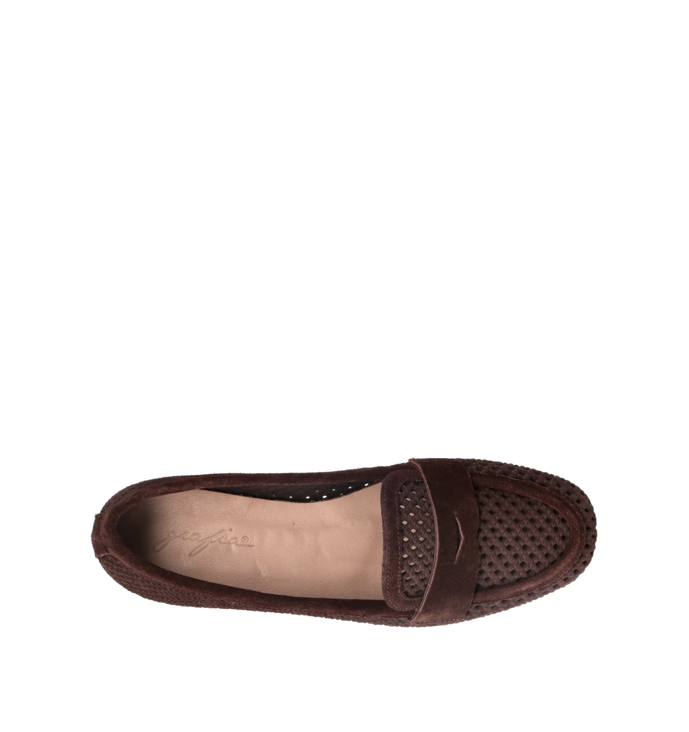 GRAFIA Mocassino donna marrone in suede