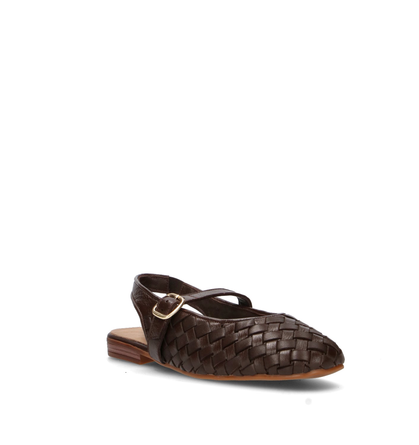 GRAFIA Slingback donna marrone in pelle