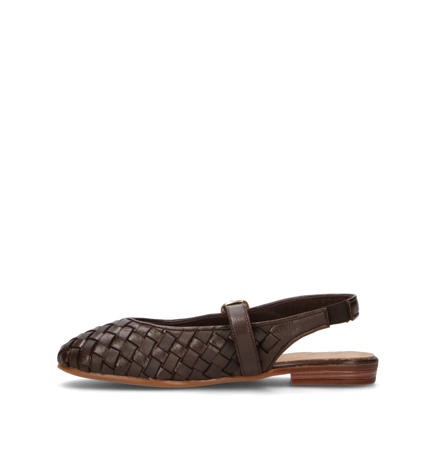 GRAFIA Slingback donna marrone in pelle
