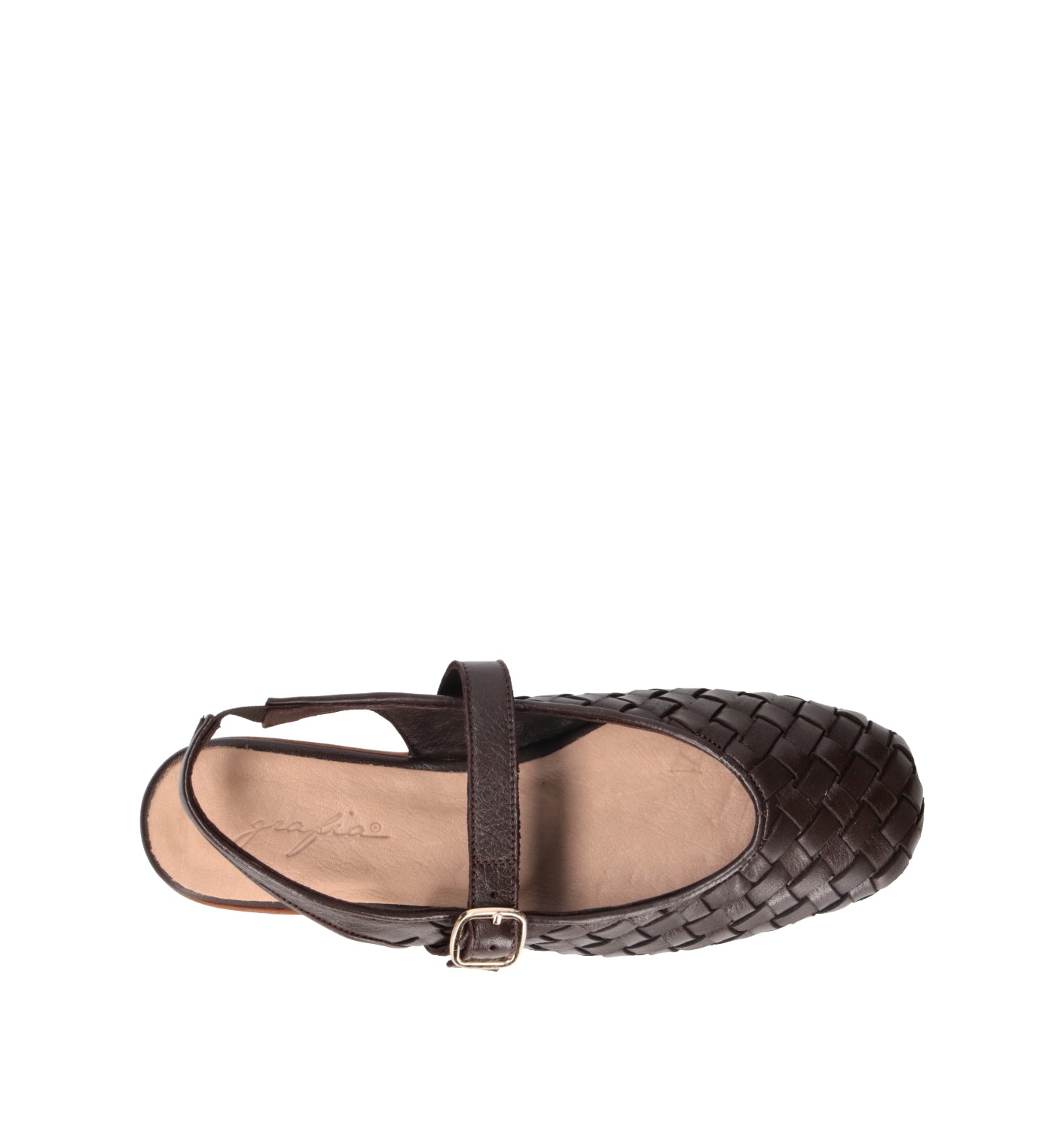 GRAFIA Slingback donna marrone in pelle