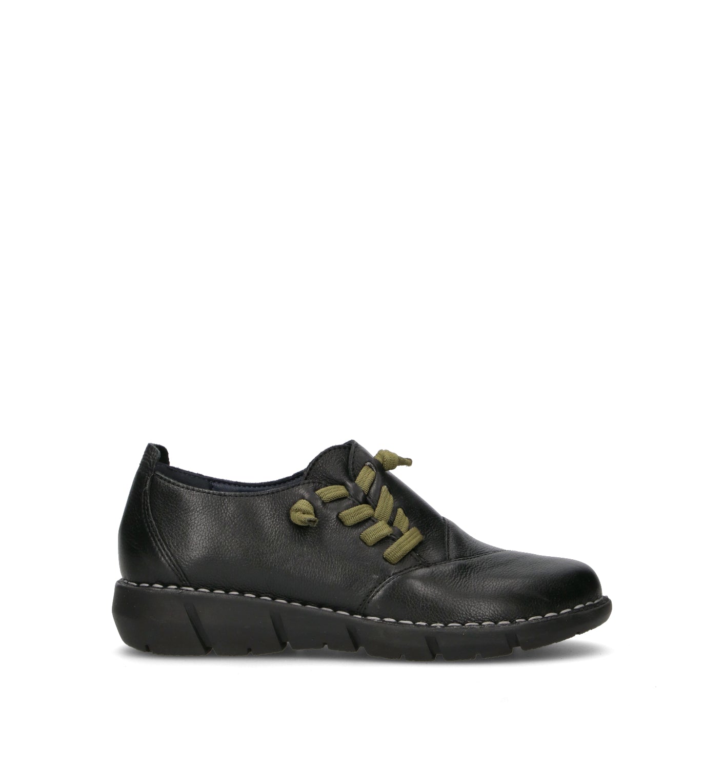GRAFIA Stringata donna nera in pelle