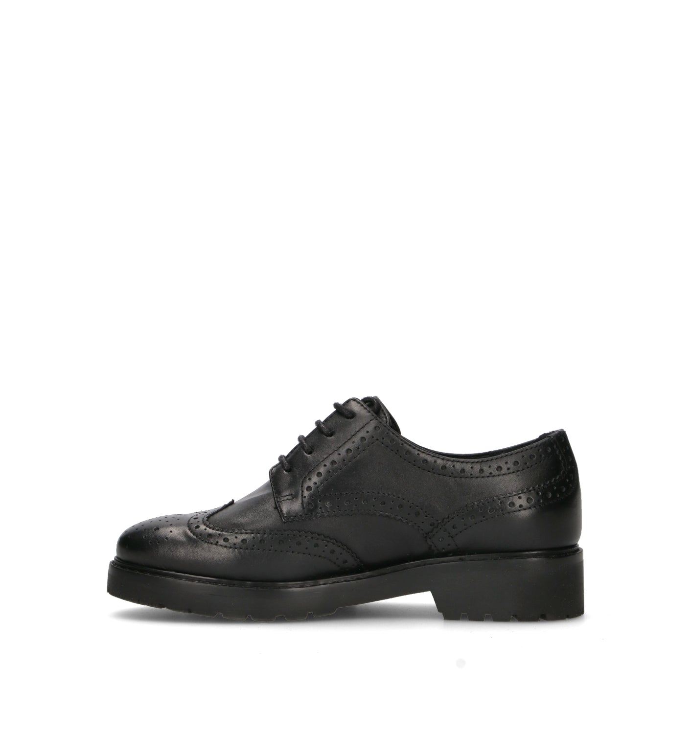 GRAFIA Stringata donna nera in pelle