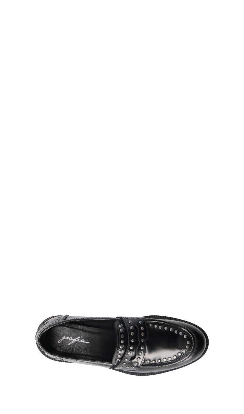 GRAFIA Mocassino donna nero in pelle