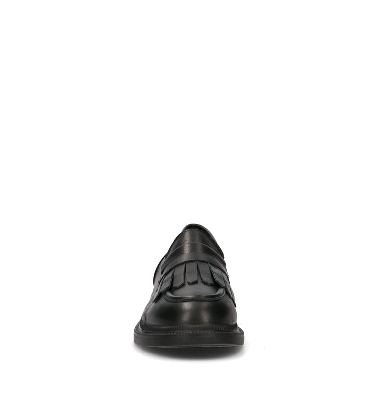 GRAFIA Mocassino donna nero in pelle