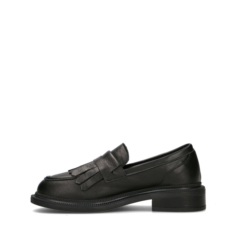 GRAFIA Mocassino donna nero in pelle