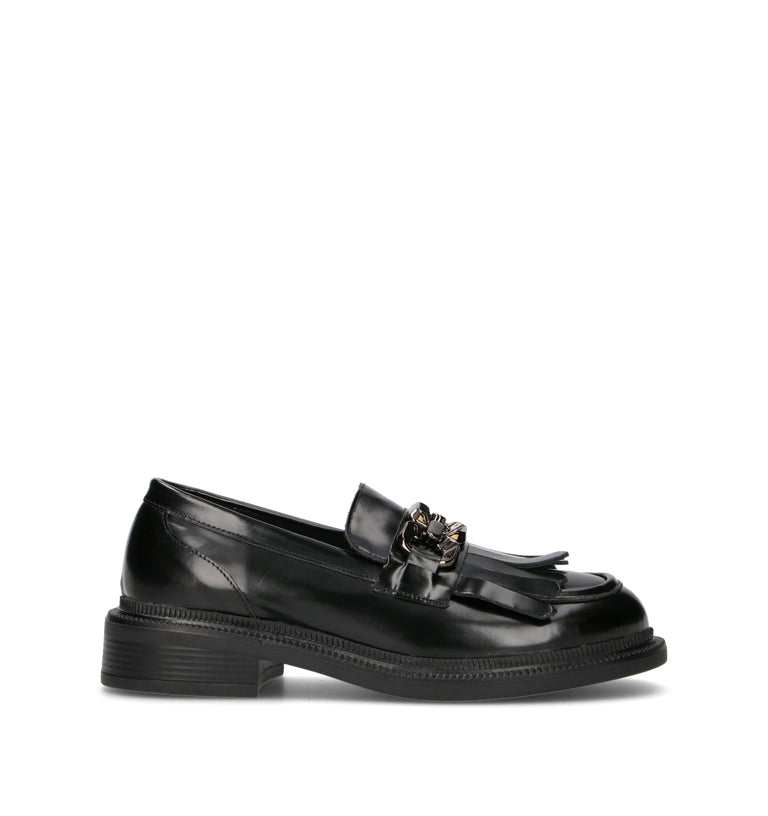 GRAFIA Mocassino donna nero in pelle