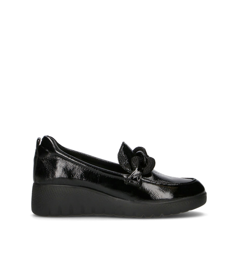 GRAFIA Mocassino donna nero in pelle