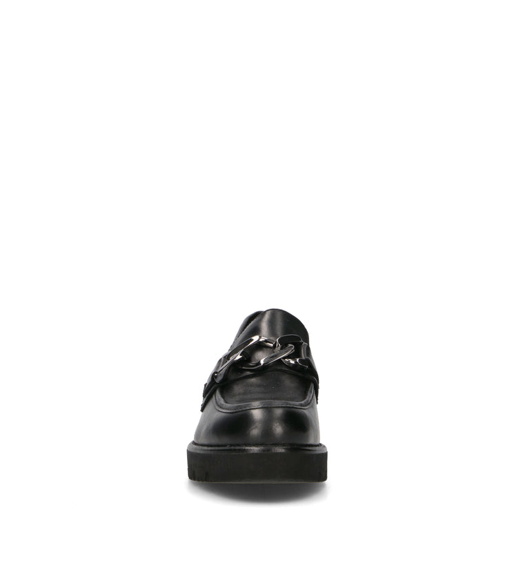 GRAFIA Mocassino donna nero in pelle