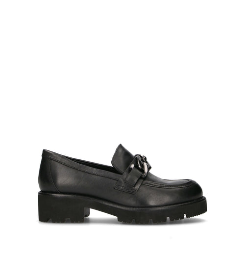 GRAFIA Mocassino donna nero in pelle