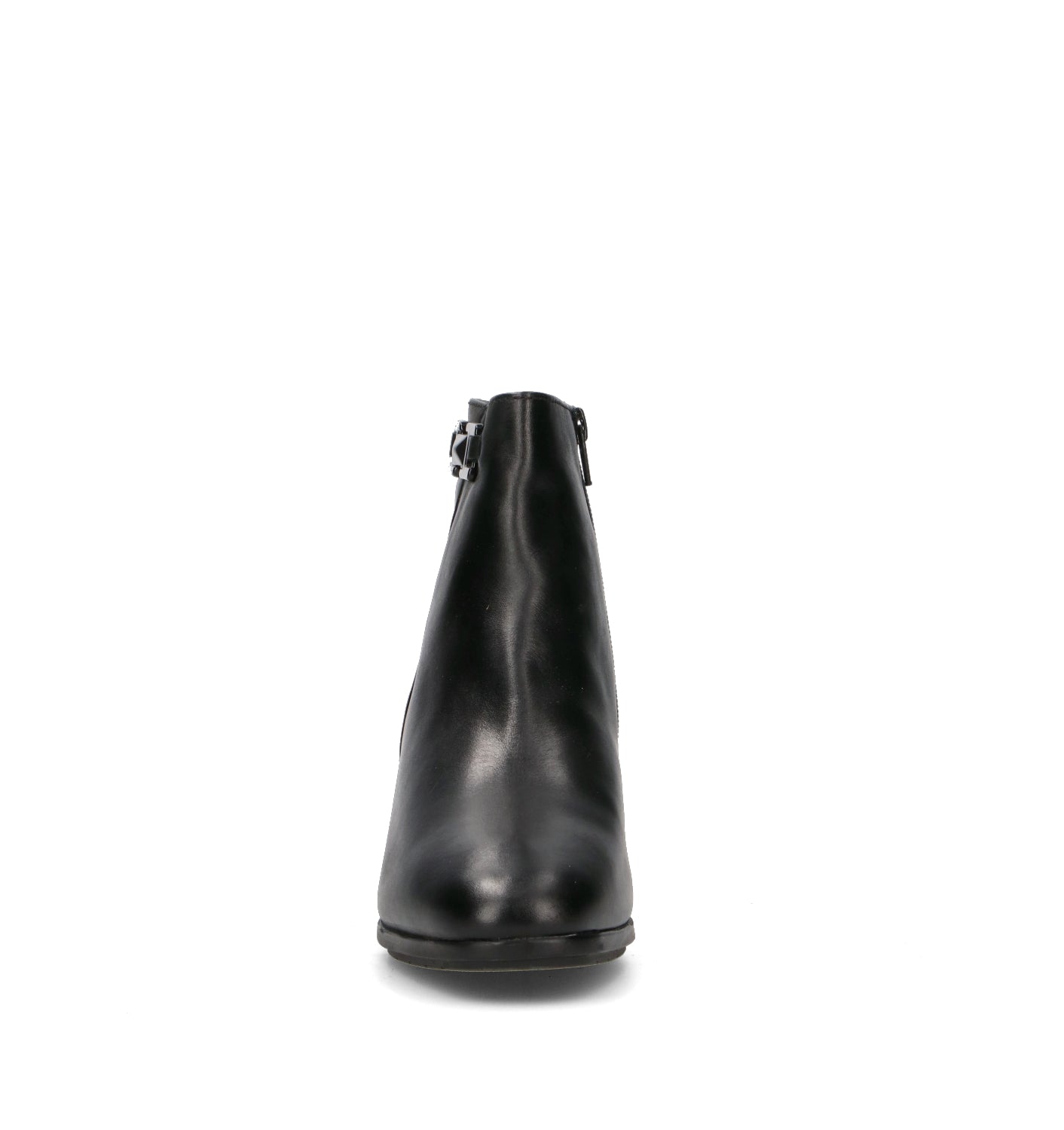 GRAFIA Tronchetto donna nero in pelle