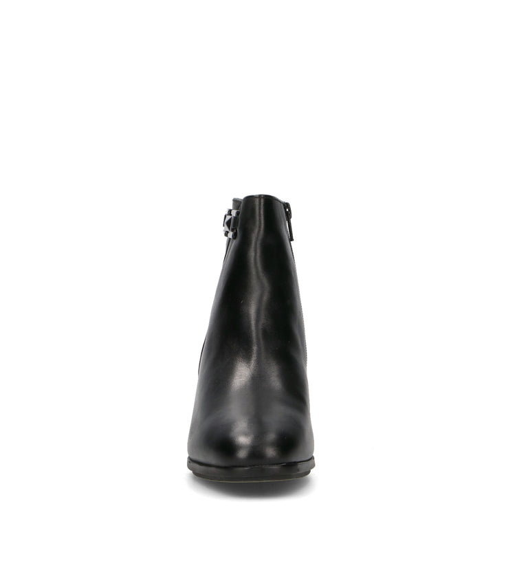 GRAFIA Tronchetto donna nero in pelle