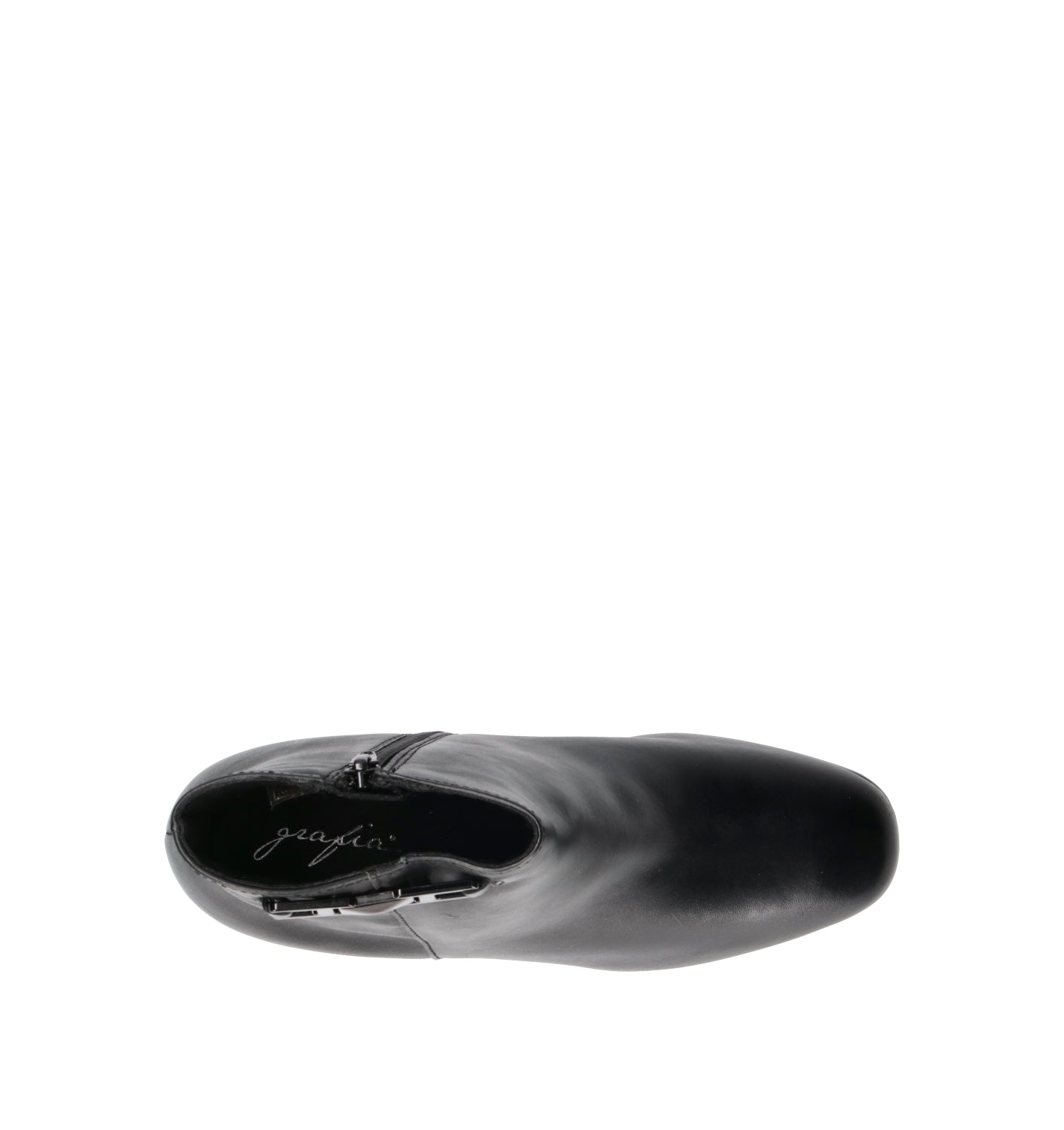 GRAFIA Tronchetto donna nero in pelle