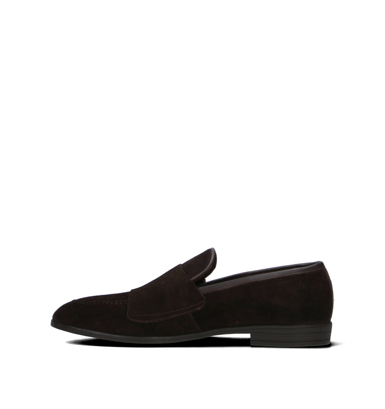 GRAFIA Mocassino uomo marrone in suede