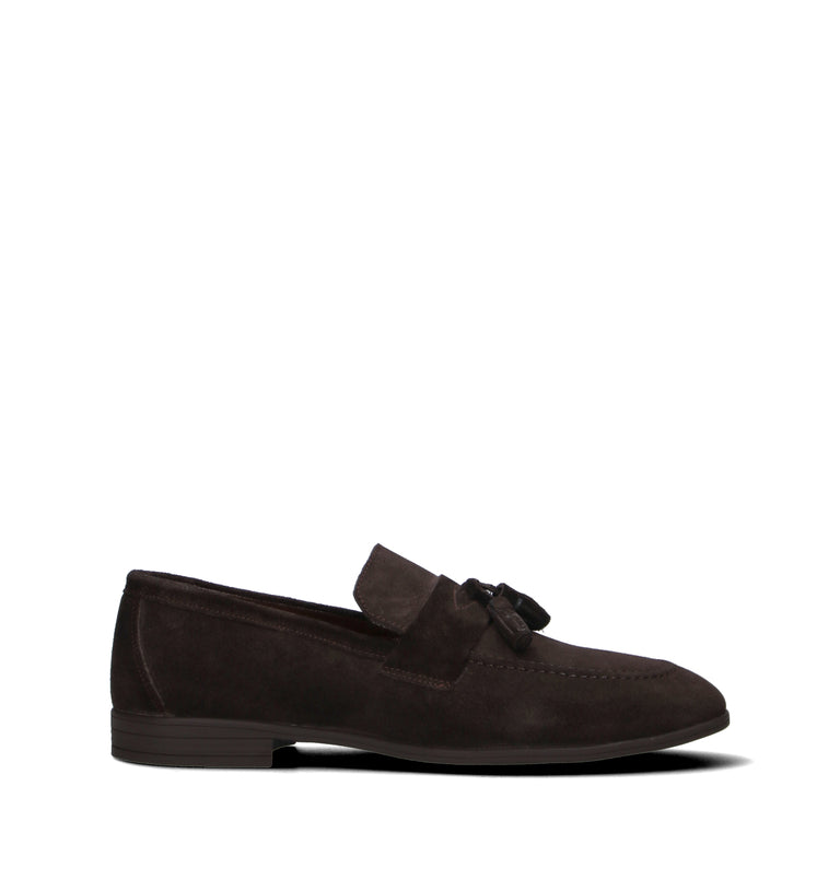 GRAFIA Mocassino uomo marrone in suede
