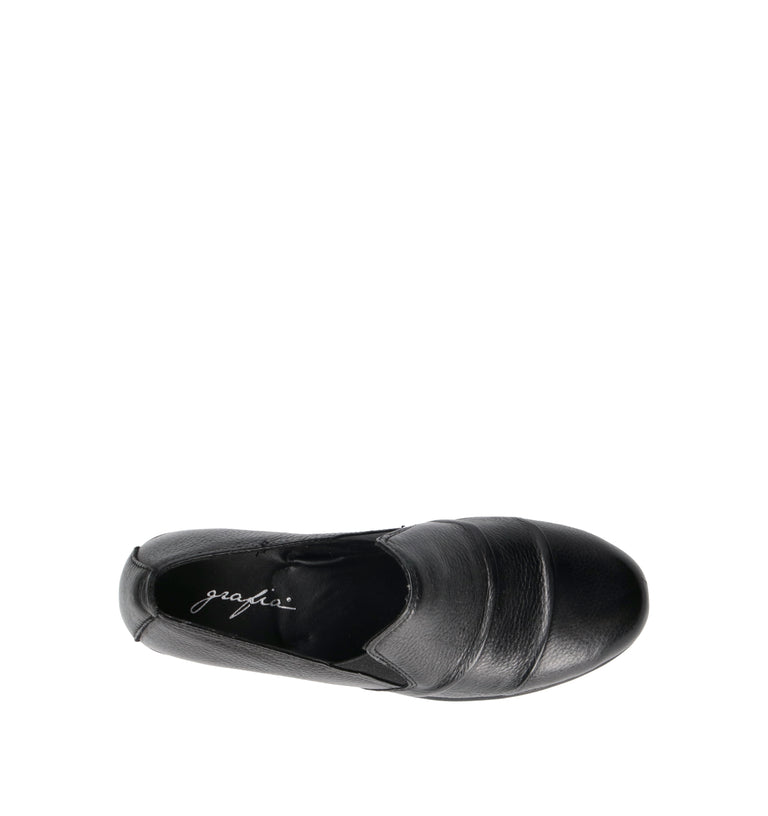 GRAFIA Mocassino donna nero in pelle