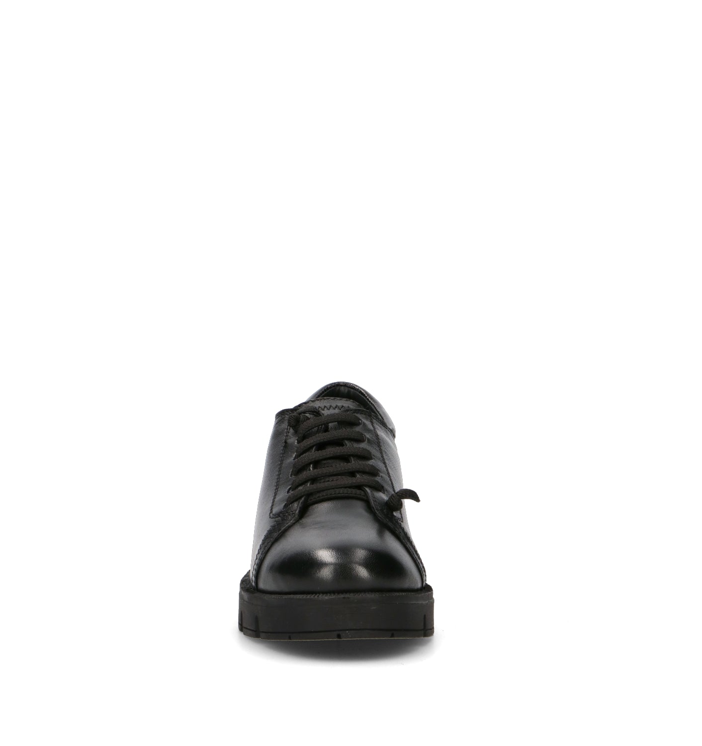GRAFIA Stringata donna nera in pelle
