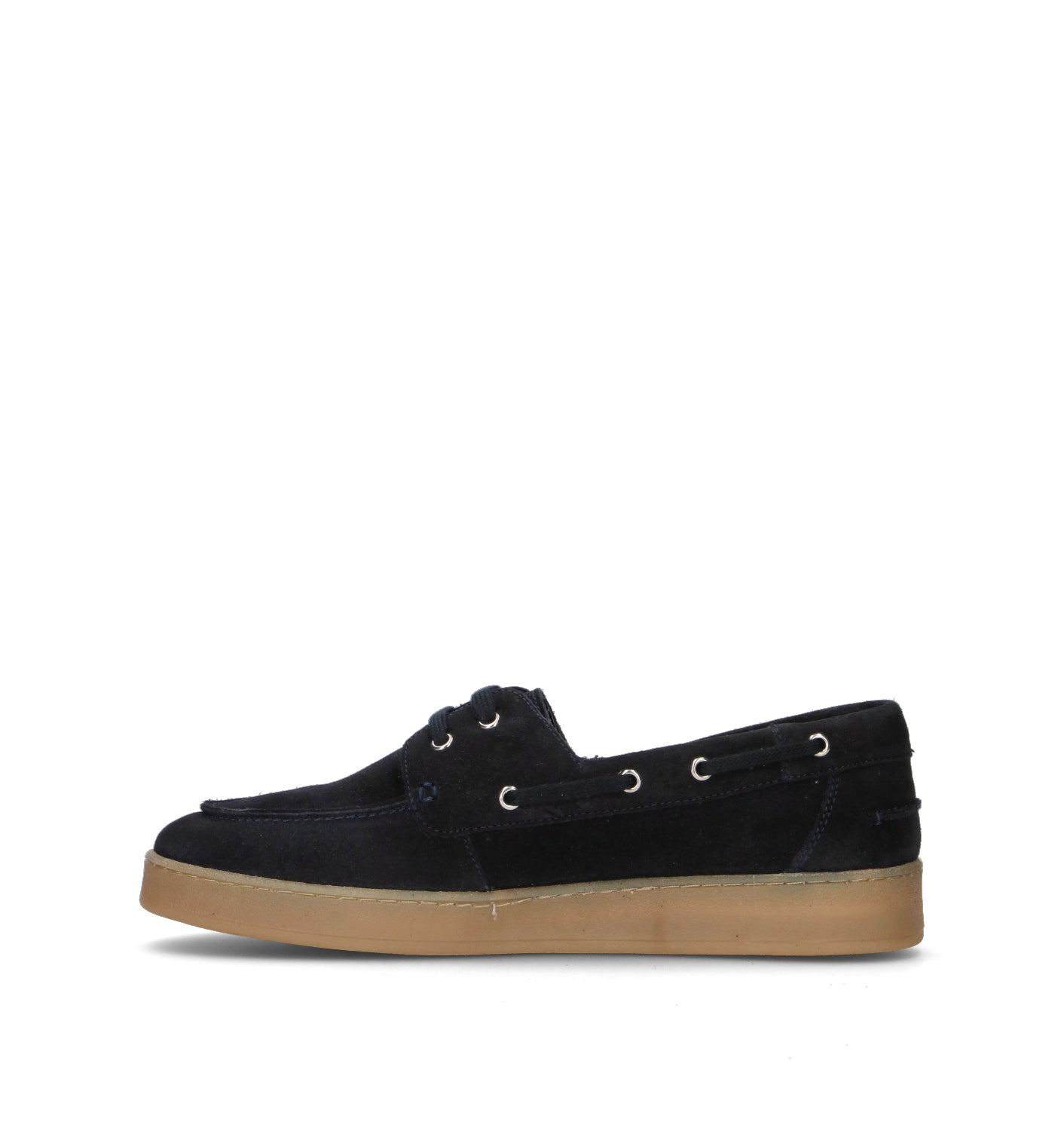 GRAFIA Scarpa barca uomo blu in suede