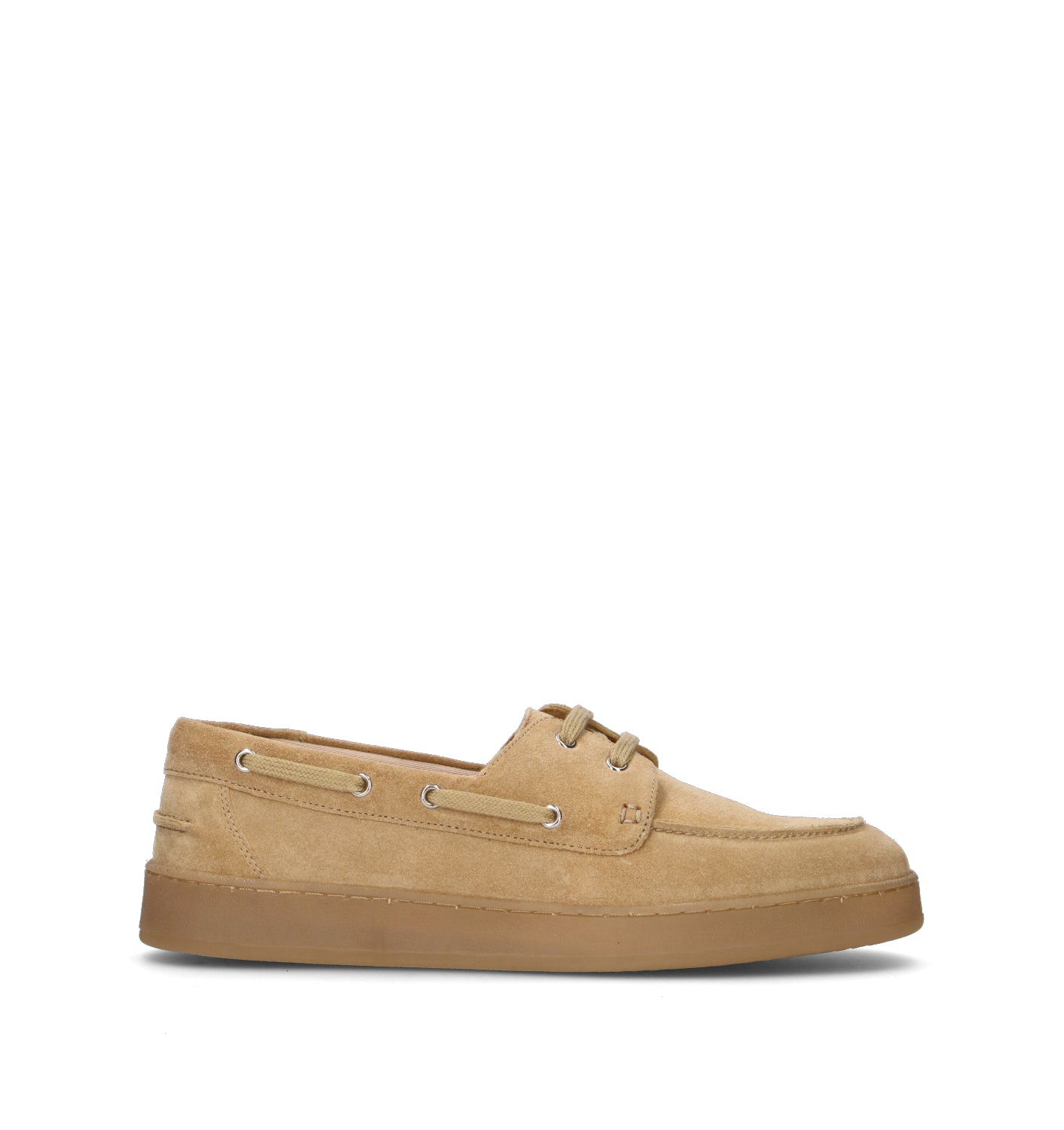 GRAFIA Scarpa barca uomo sabbia in suede