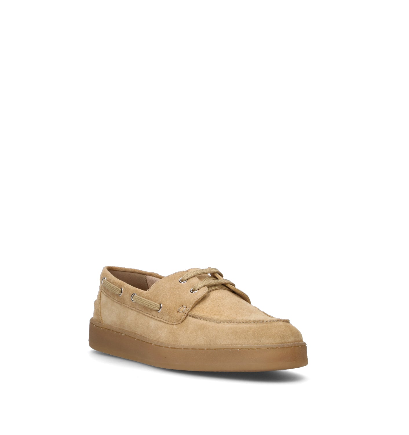 GRAFIA Scarpa barca uomo sabbia in suede