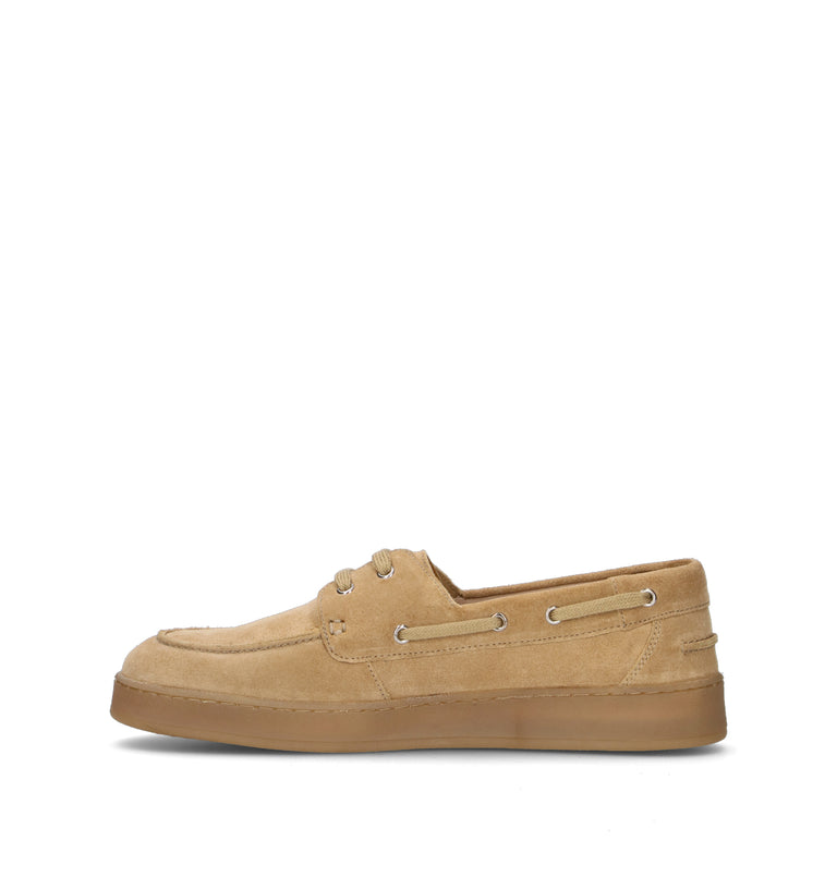 GRAFIA Scarpa barca uomo sabbia in suede