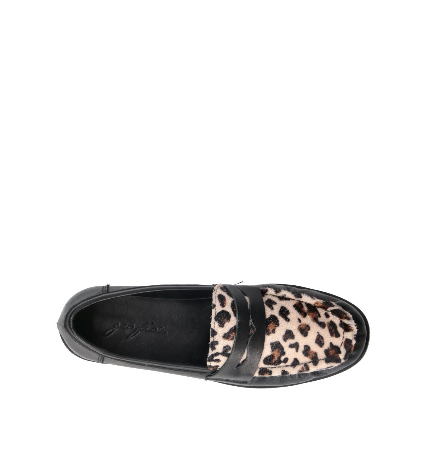 GRAFIA Mocassino donna nero in pelle