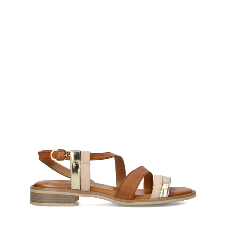 GRAFIA Sandalo donna cuoio in pelle
