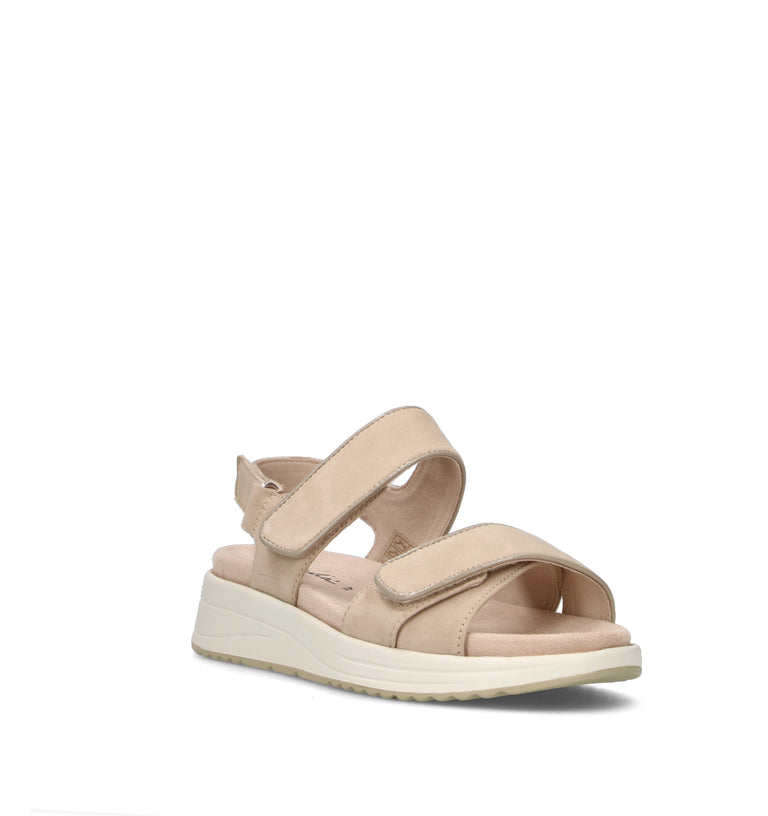GRAFIA Sandalo donna beige in suede