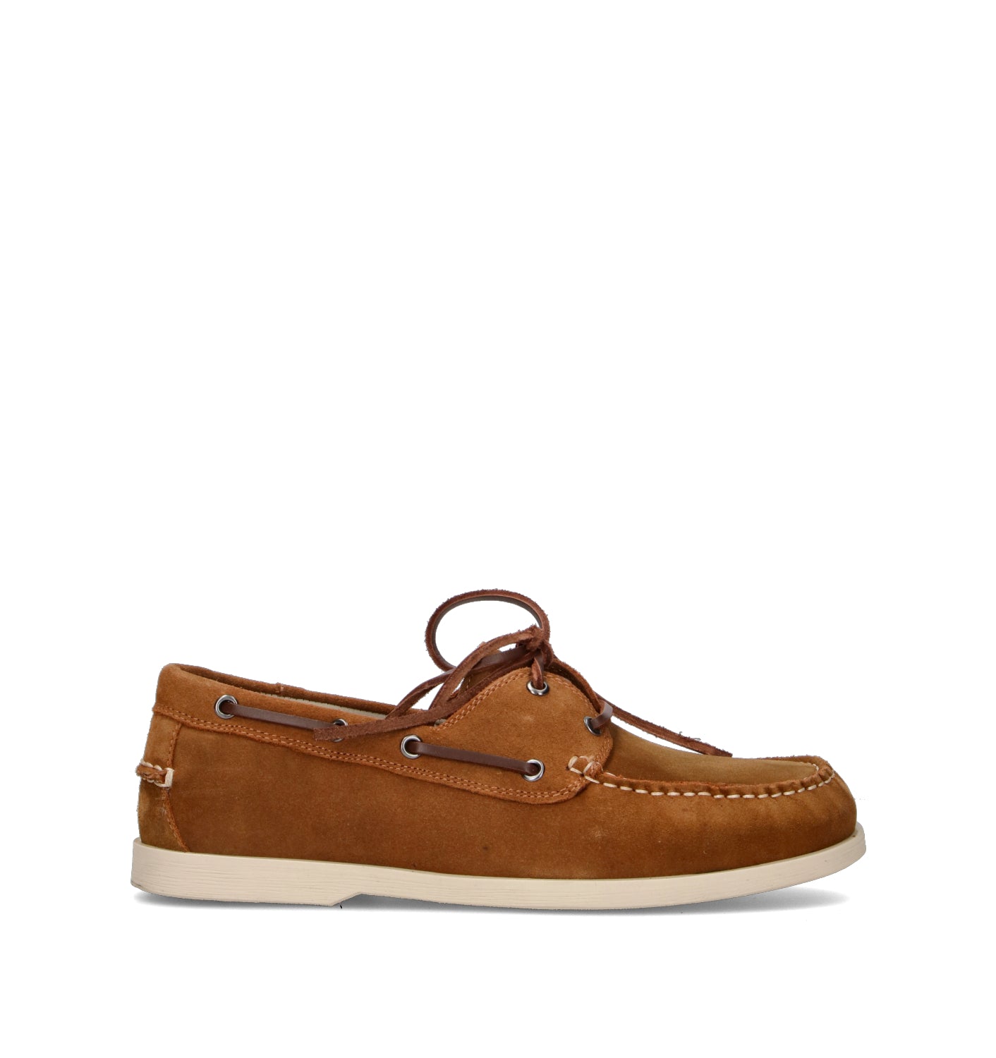 GRAFIA Scarpa barca uomo marrone in suede