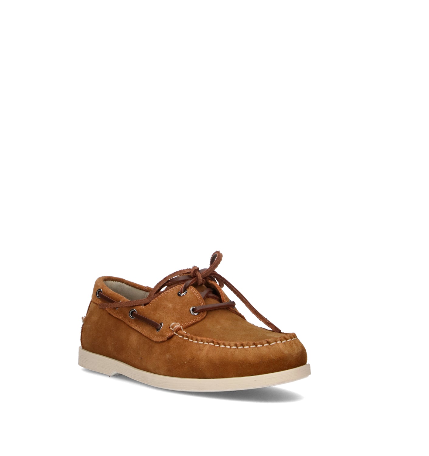 GRAFIA Scarpa barca uomo marrone in suede