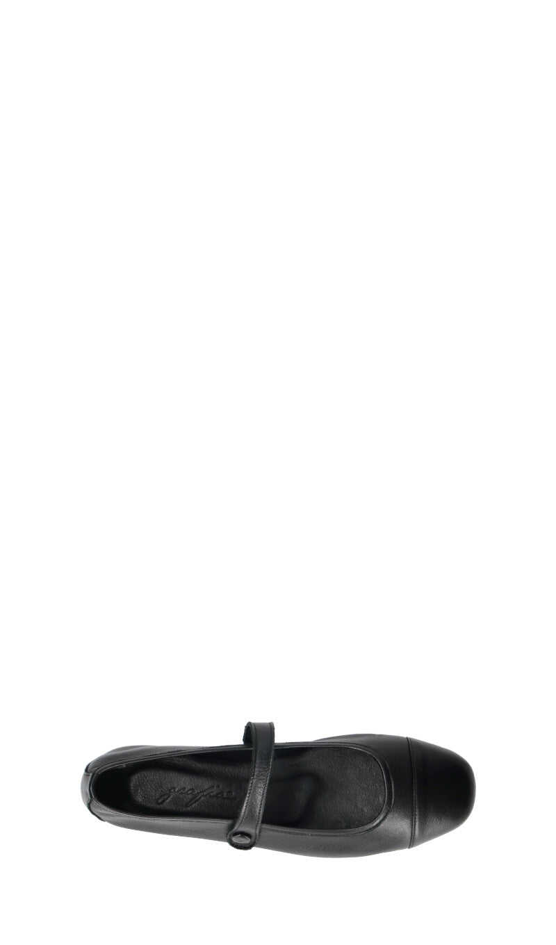 GRAFIA Ballerina donna nera in pelle