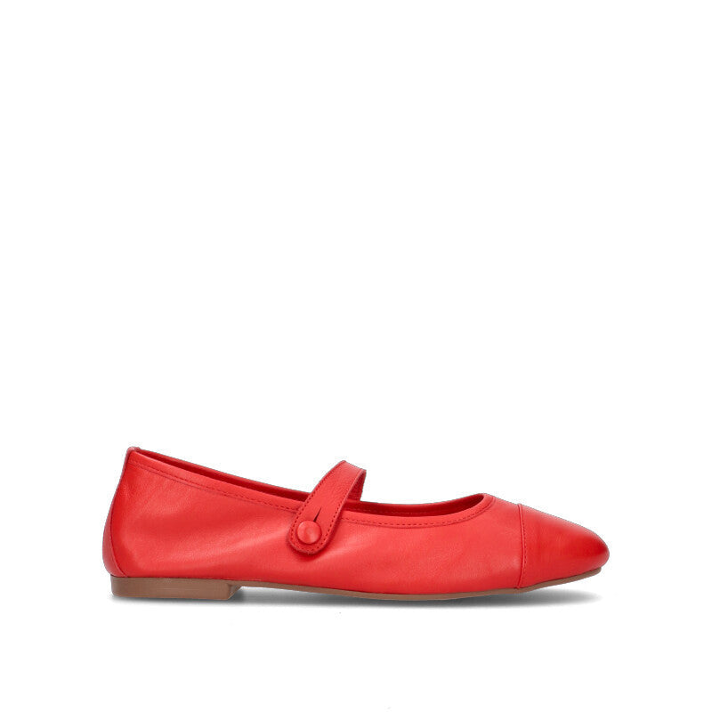 GRAFIA Ballerina donna rossa in pelle