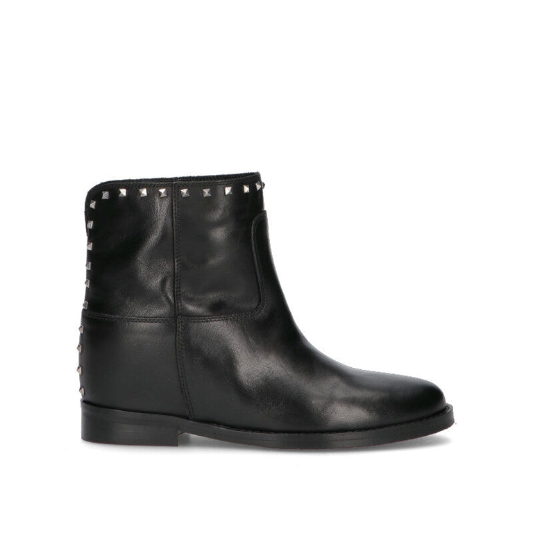 PHIL MELVIS Stivale donna nero in pelle