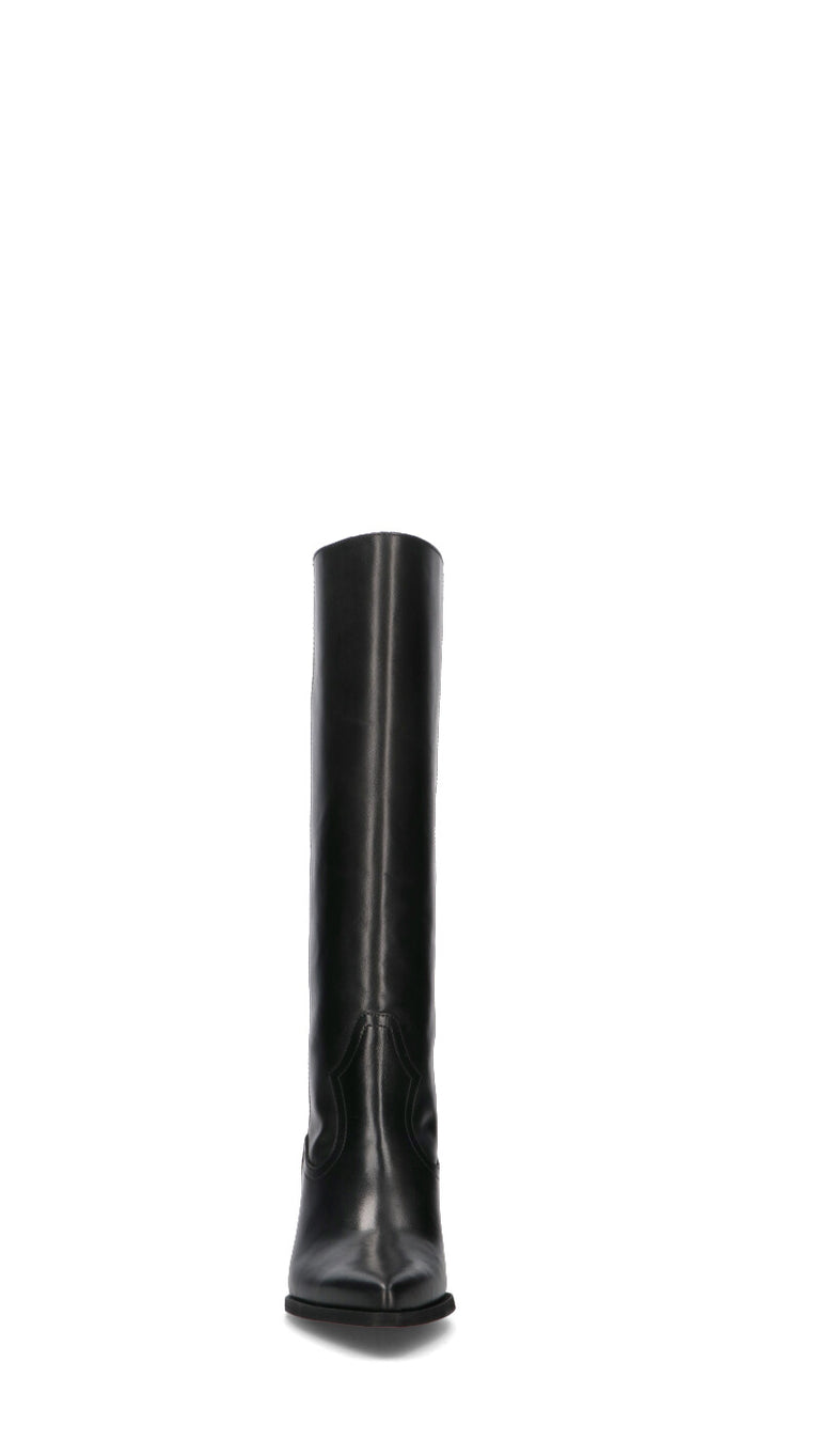 PHIL MELVIS Stivale donna nero in pelle