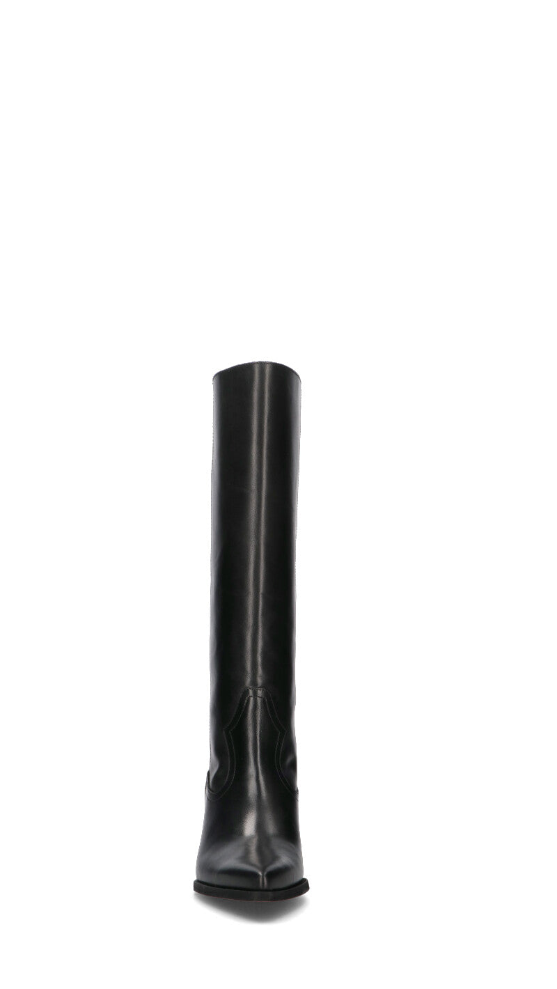 PHIL MELVIS Stivale donna nero in pelle