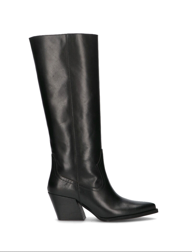 PHIL MELVIS Stivale donna nero in pelle